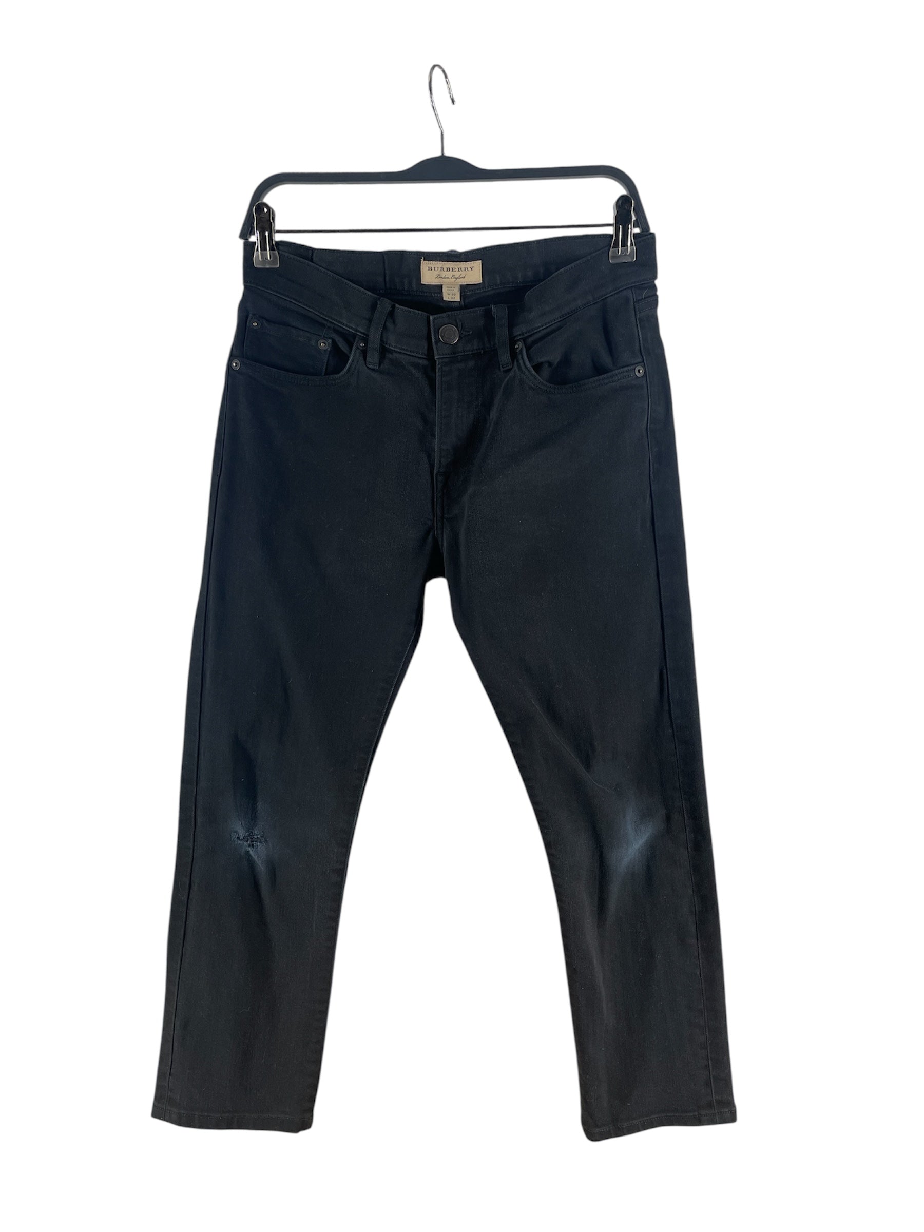 BURBERRY/Straight Pants/30/Denim/BLK/CNZHUFEIZHU