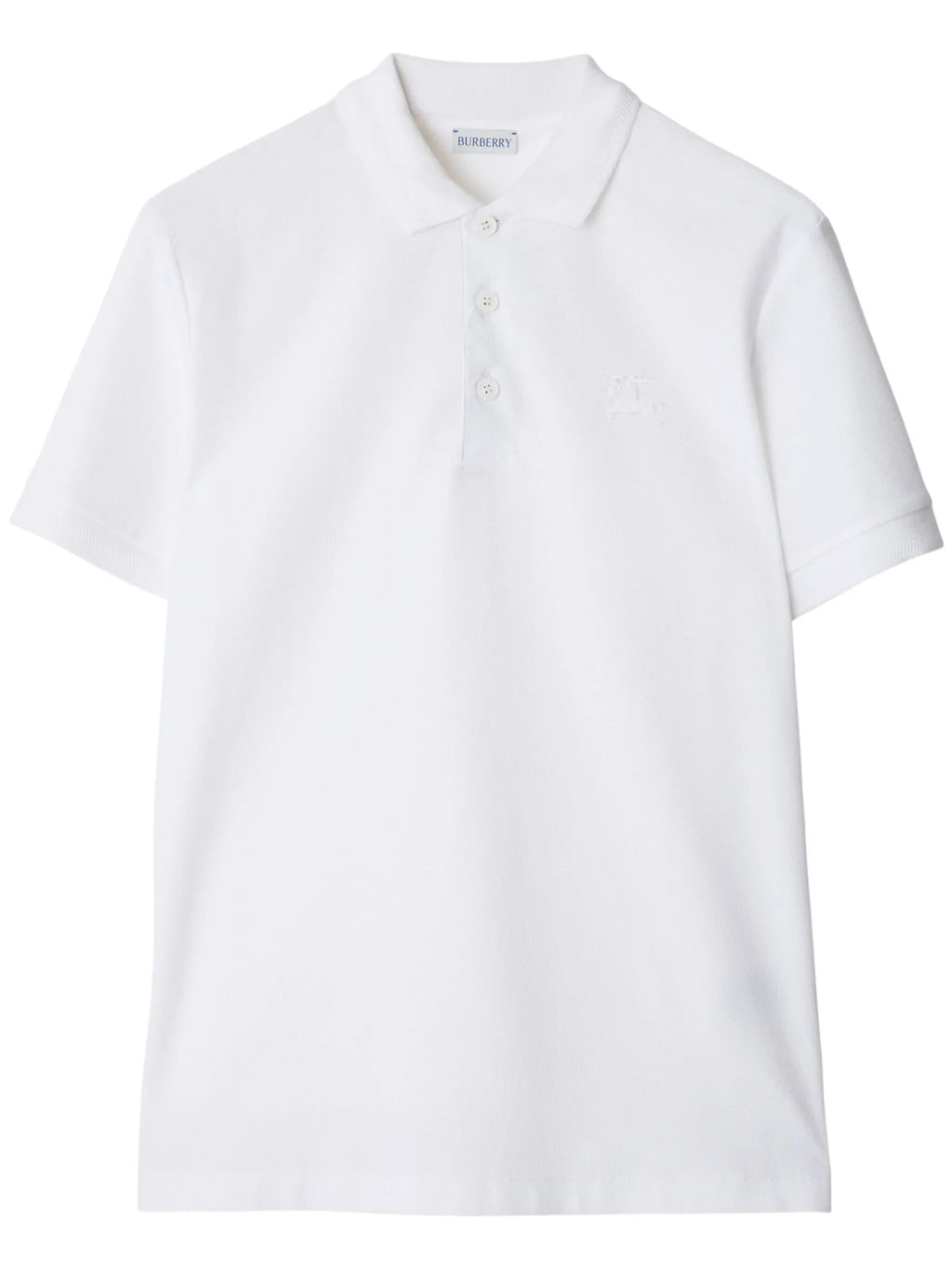 BURBERRY Cotton EKD Polo Shirt White