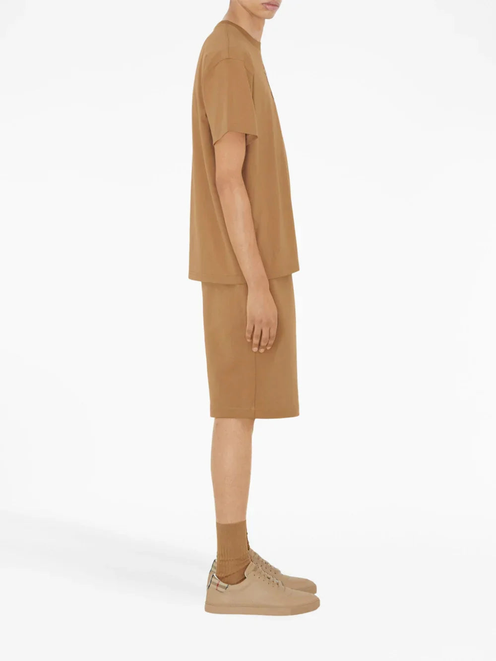 Burberry Tristan Embroidered EKD T-Shirt Brown