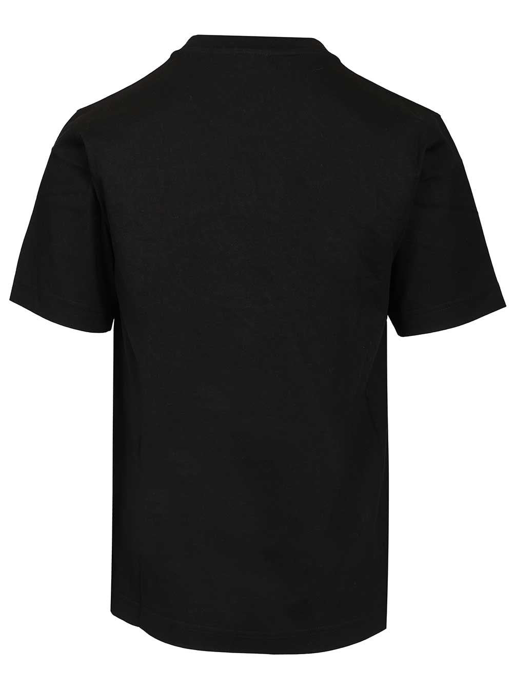 Burberry Men Cotton T-Shirt With Knight Stamp
