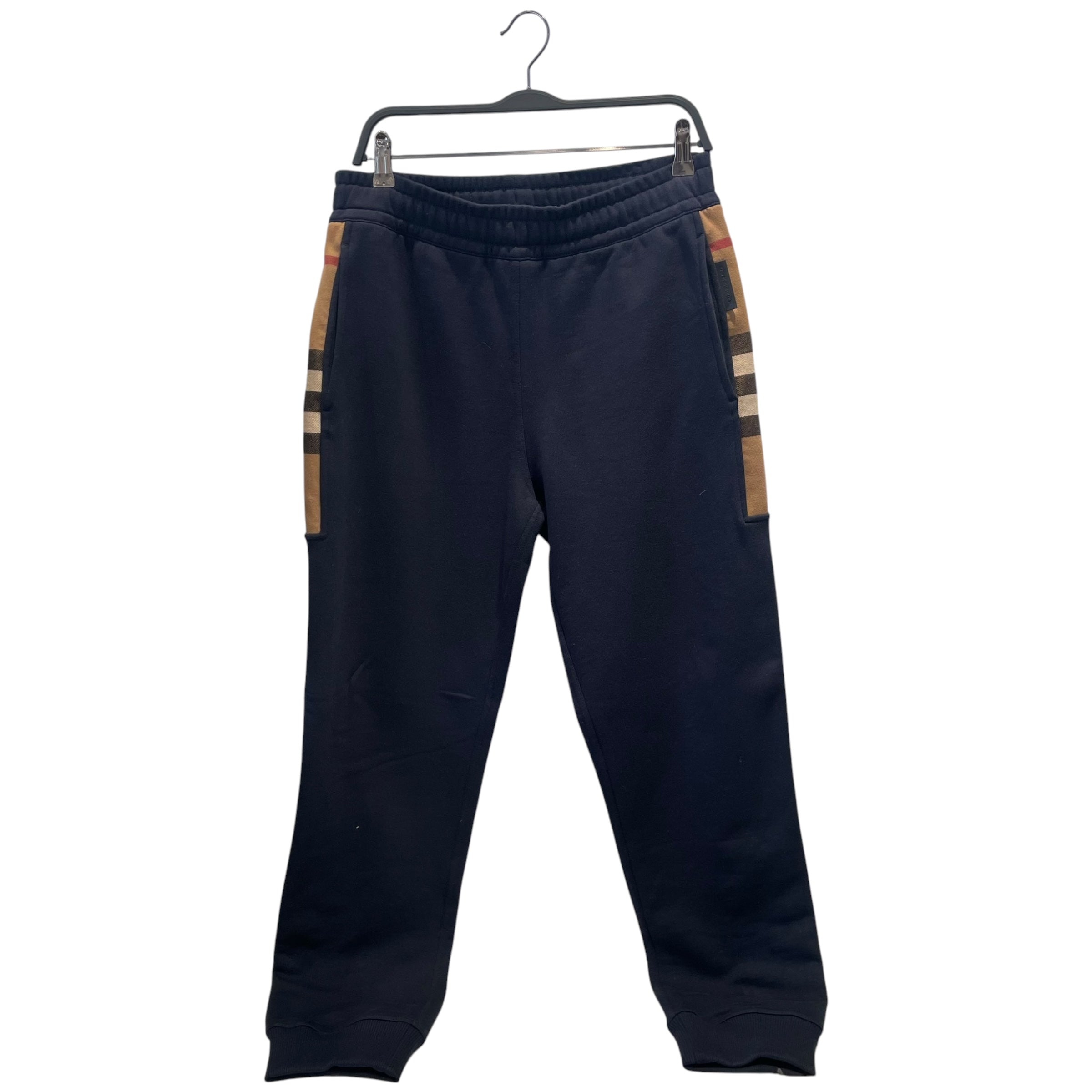 BURBERRY/Pants/M/Cotton/NVY/ckeck panel jogging
