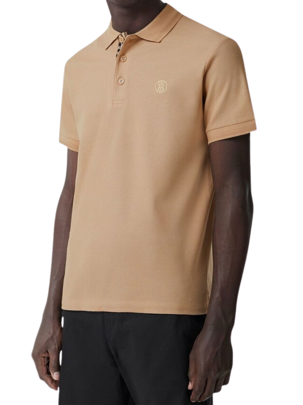 Burberry Monogram Pique Polo Shirt Brown