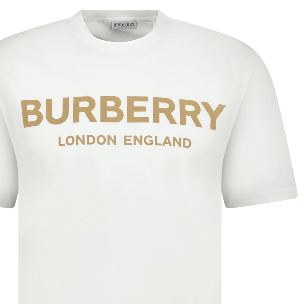 Burberry 'Ellison' Logo Print T-Shirt White